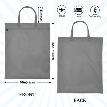 Sky Blue 2 Pack Waterproof Travel Laundry Bag Washable Dirty Clothes Organizer Storage Bag with Handle Zipper for Swimming Pool Beach Camping