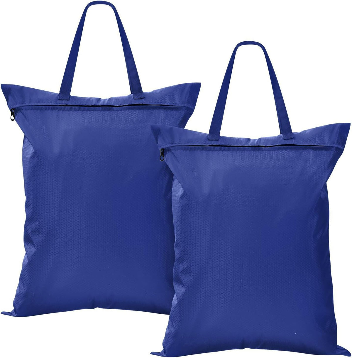 Sky Blue 2 Pack Waterproof Travel Laundry Bag Washable Dirty Clothes Organizer Storage Bag with Handle Zipper for Swimming Pool Beach Camping