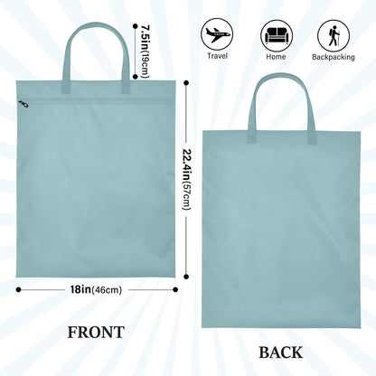 Sky Blue 2 Pack Waterproof Travel Laundry Bag Washable Dirty Clothes Organizer Storage Bag with Handle Zipper for Swimming Pool Beach Camping