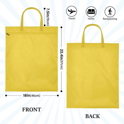 Sky Blue 2 Pack Waterproof Travel Laundry Bag Washable Dirty Clothes Organizer Storage Bag with Handle Zipper for Swimming Pool Beach Camping