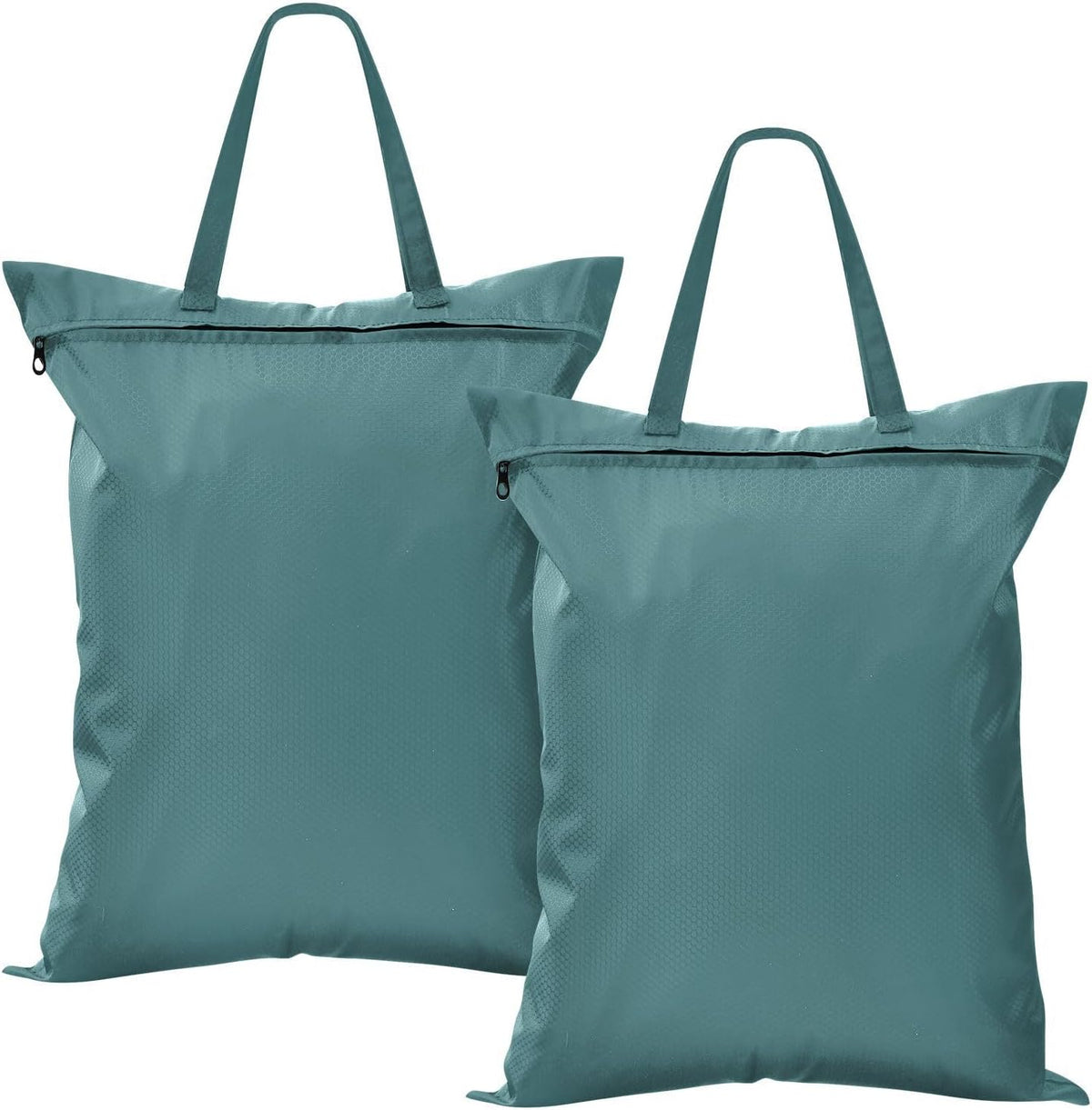 Sky Blue 2 Pack Waterproof Travel Laundry Bag Washable Dirty Clothes Organizer Storage Bag with Handle Zipper for Swimming Pool Beach Camping