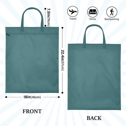 Sky Blue 2 Pack Waterproof Travel Laundry Bag Washable Dirty Clothes Organizer Storage Bag with Handle Zipper for Swimming Pool Beach Camping