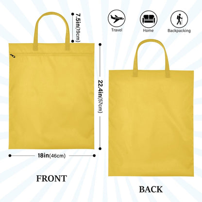 Sky Blue 2 Pack Waterproof Travel Laundry Bag Washable Dirty Clothes Organizer Storage Bag with Handle Zipper for Swimming Pool Beach Camping