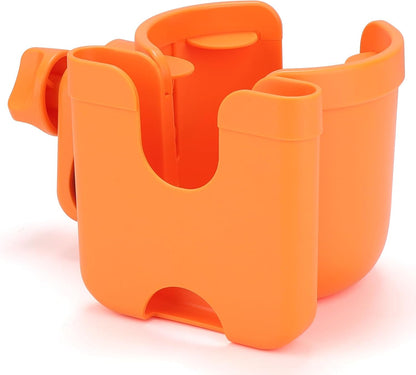 Stroller Cup Holder with Phone Holder, Bike Cup Holder, Universal Cup Holder for Uppababy Nuna Strollers, 2-in-1 Drinks Holder for Walker, Wheelchair, Scooter - Colors A