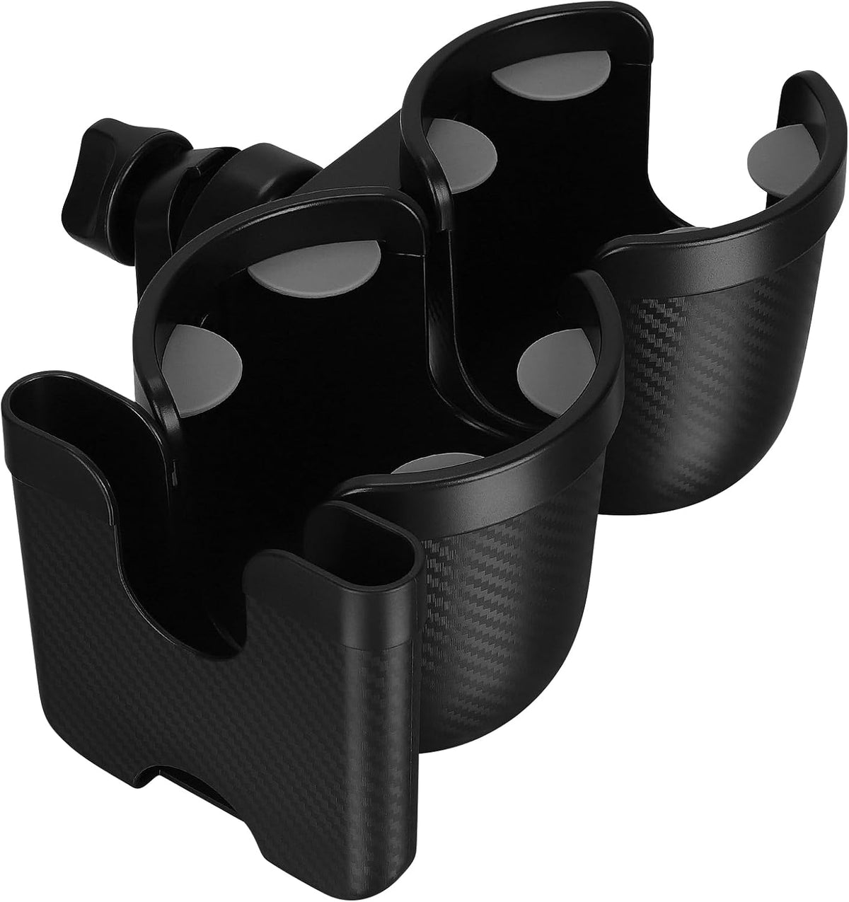 Stroller Cup Holder with Phone Holder, Bike Cup Holder, Universal Cup Holder for Uppababy Nuna Strollers, 2-in-1 Drinks Holder for Walker, Wheelchair, Scooter - Colors A