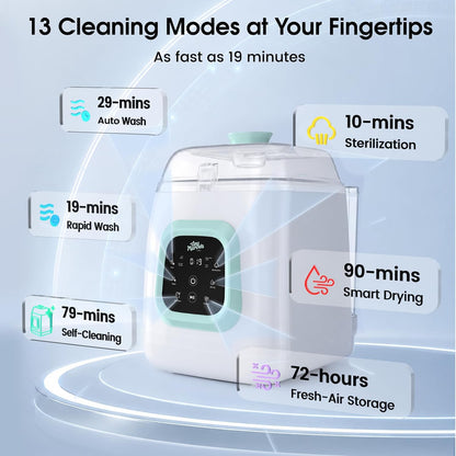 Tiny Marvels Upgraded All-in-One Baby Bottle Washer, Sterilizer and Dryer