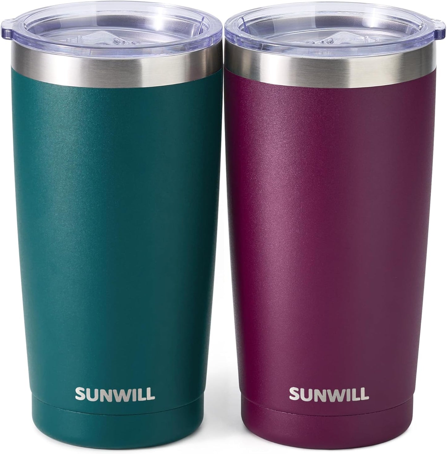 Travel Coffee Tumbler 20 oz, Insulated Mug with Lid, Stainless Steel Cup for Hot and Cold Drinks, Cool Grey