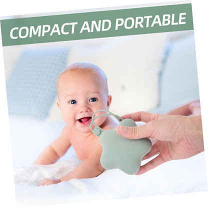 2pcs Silicone Pacifier Case Portable Pacifier Holder for Travel Storage Pouch for Boys Multiuse Silicone Organizer for Essentials
