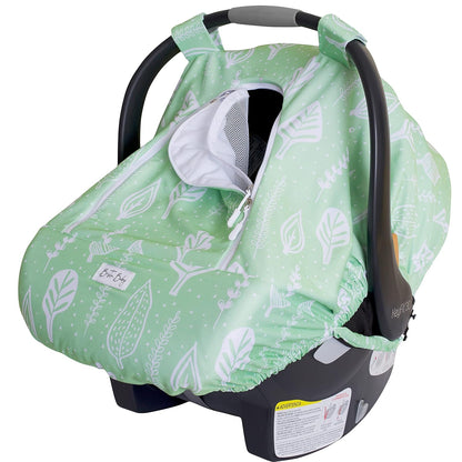Car Seat Canopy Stroller Covers for Infant Boy and Girl Babies Stretchy and Kick Proof with Net Multi Use Soft and Breathable (Teal)