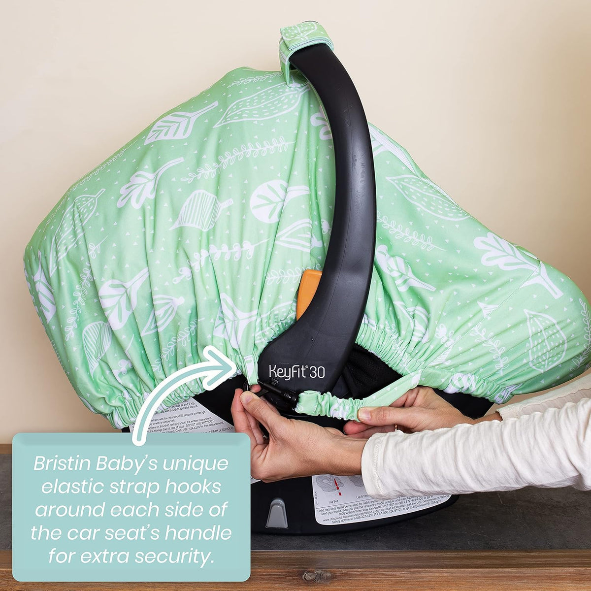 Car Seat Canopy Stroller Covers for Infant Boy and Girl Babies Stretchy and Kick Proof with Net Multi Use Soft and Breathable (Teal)