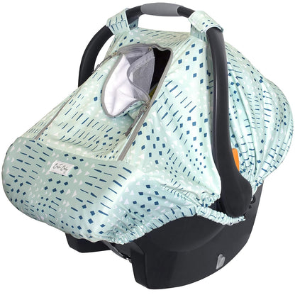 Car Seat Canopy Stroller Covers for Infant Boy and Girl Babies Stretchy and Kick Proof with Net Multi Use Soft and Breathable (Teal)