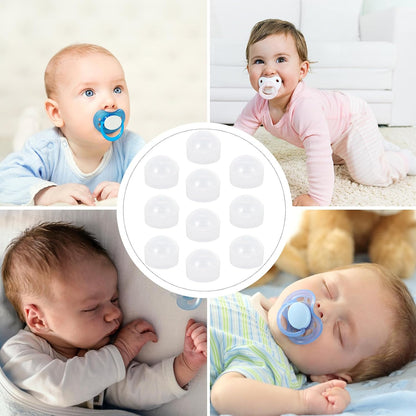 10pcs Storage Box Dustproof Holder Case with Clip for Travel and Diaper Bag Organization