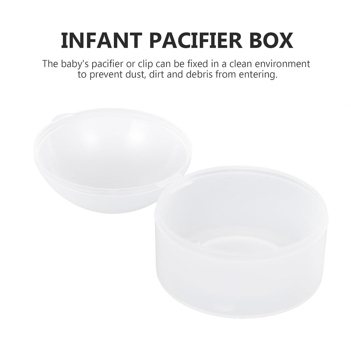 10pcs Storage Box Dustproof Holder Case with Clip for Travel and Diaper Bag Organization