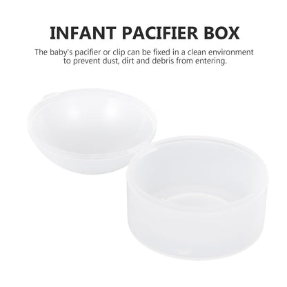 10pcs Storage Box Dustproof Holder Case with Clip for Travel and Diaper Bag Organization
