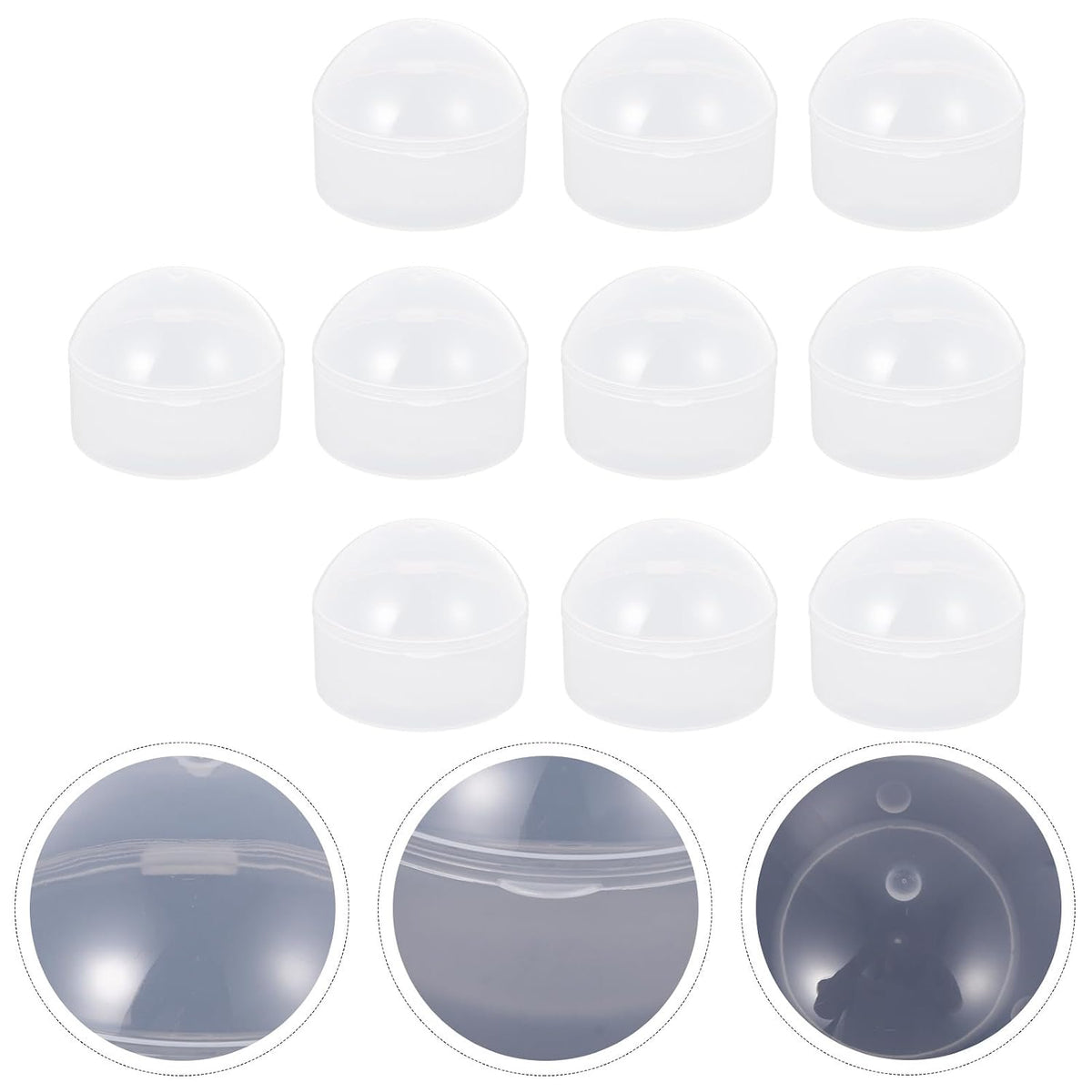 10pcs Storage Box Dustproof Holder Case with Clip for Travel and Diaper Bag Organization