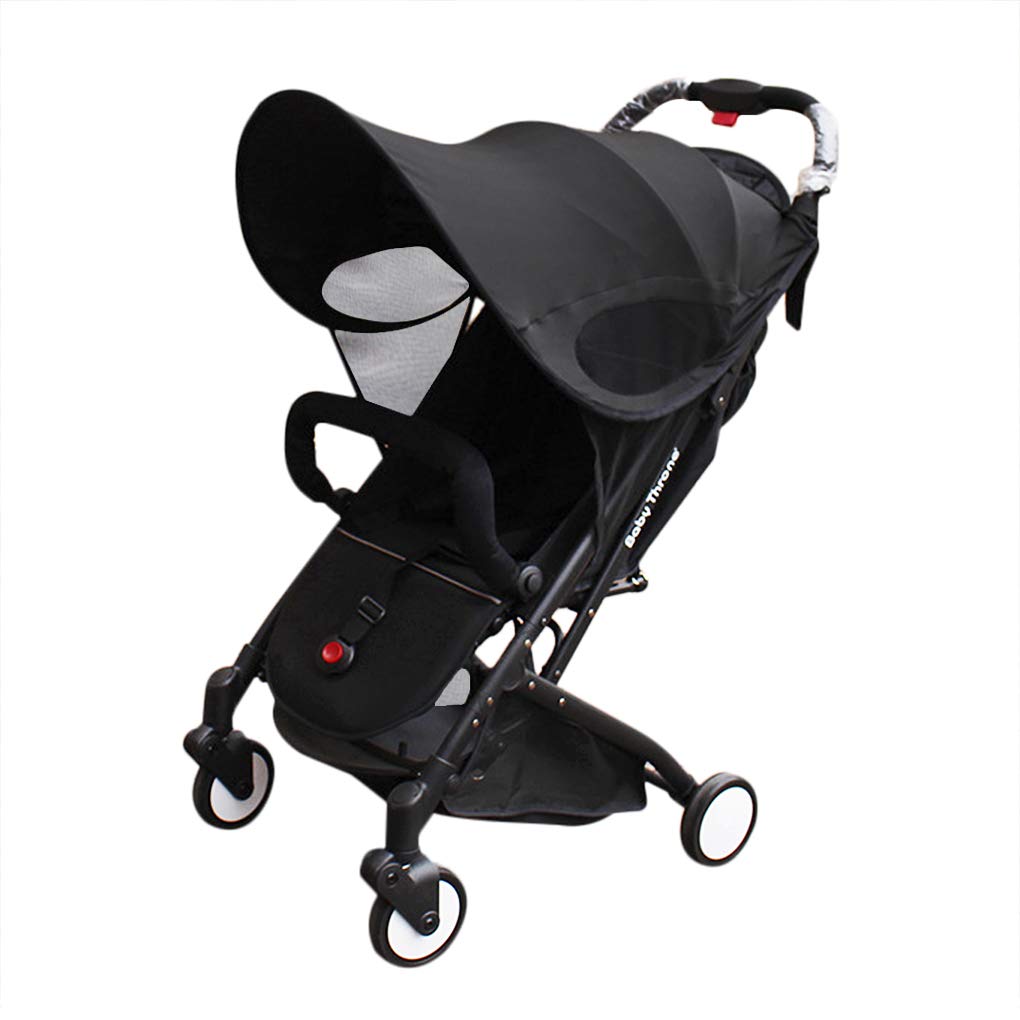 Universal Baby Stroller Sun Shade Sun Protection Sun Shade for Strollers Car Seats Pram Pushchair Buggy Baby Stroller Sun Shield Sun Rain Canopy Cover Awning Anti-UV Toddlers Stroller Canopy Sun Shade