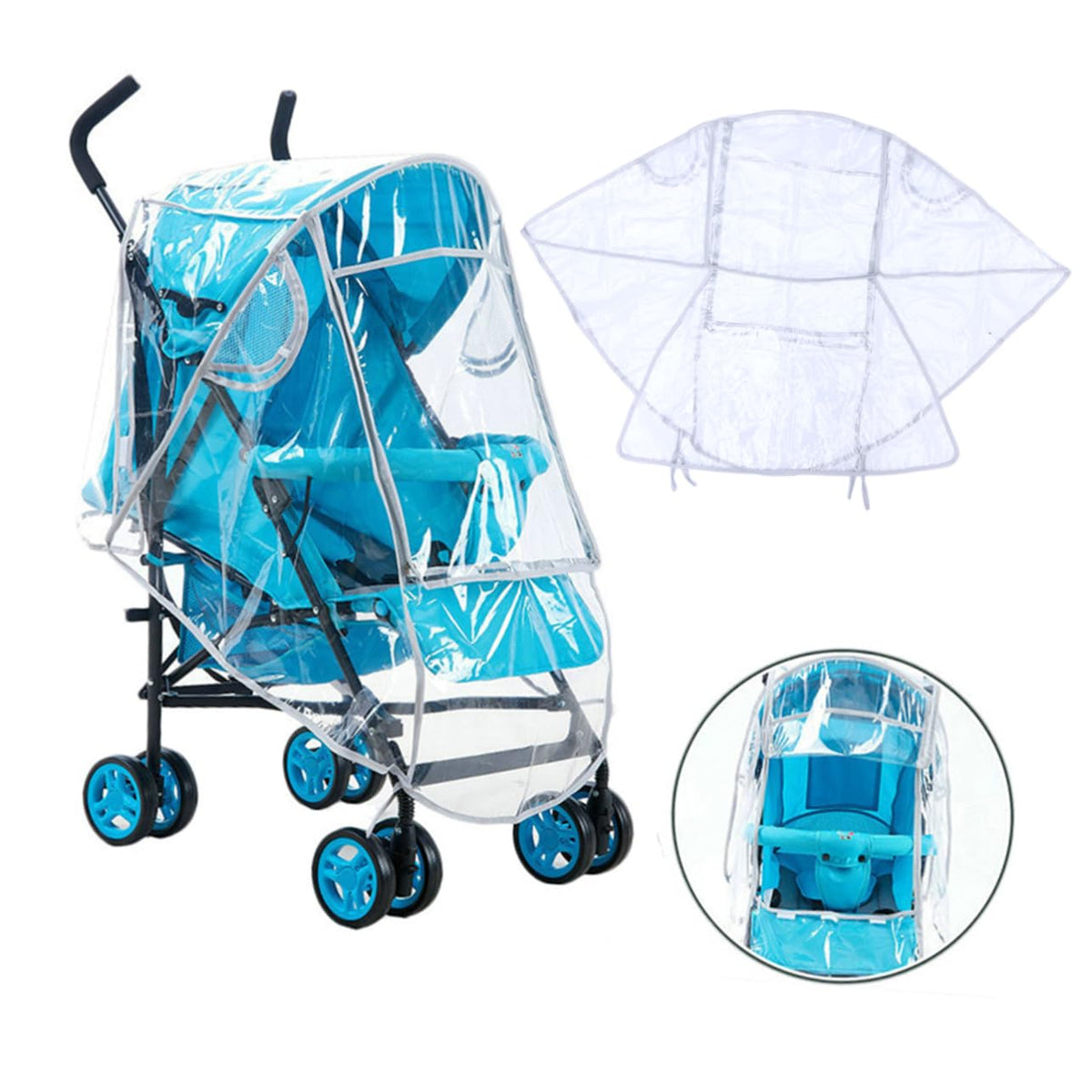 Stroller Rain Cover Wind Protector for Baby Stroller