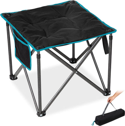 Folding Camping Stool, 18.1 Inch Oversized Foot Rest Stools 330Lbs