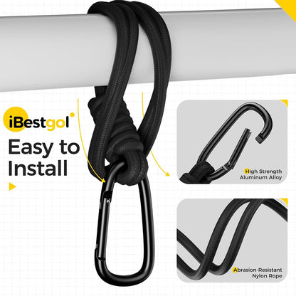 Baby Stroller Hooks for Bags, Heavy-Duty Clips with Non-Slip Straps