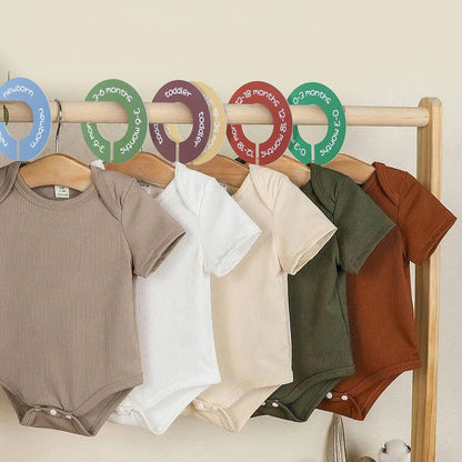 Round Shape Baby Closet Dividers, Double-Sided Design, 0-24 Months