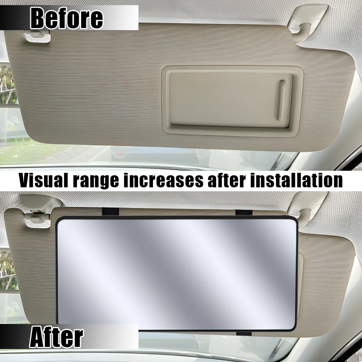 LED Sun Visor Vanity Mirror, Rechargeable 3 Modes 60 LEDs, Pink