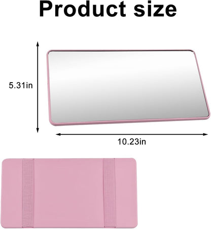 LED Sun Visor Vanity Mirror, Rechargeable 3 Modes 60 LEDs, Pink