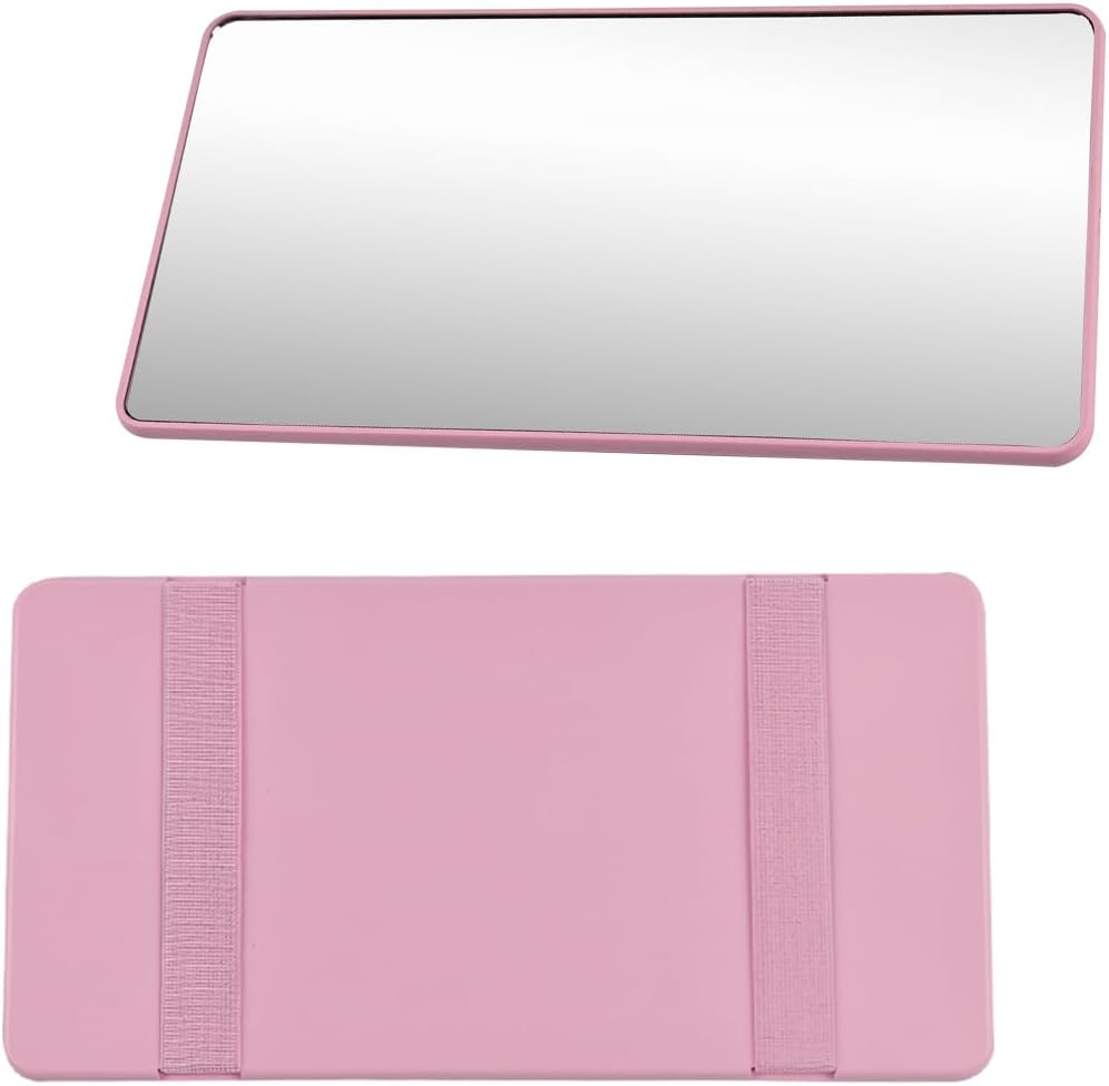 LED Sun Visor Vanity Mirror, Rechargeable 3 Modes 60 LEDs, Pink