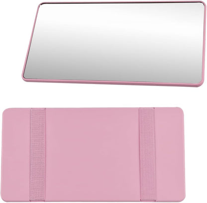 LED Sun Visor Vanity Mirror, Rechargeable 3 Modes 60 LEDs, Pink