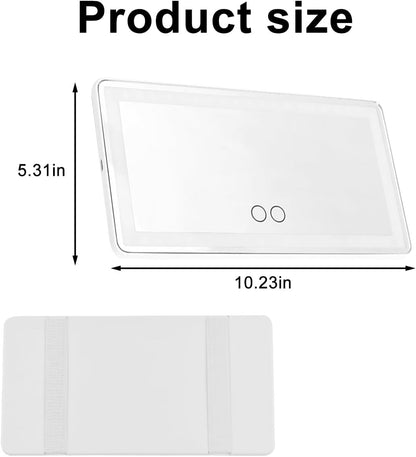 LED Sun Visor Vanity Mirror, Rechargeable 3 Modes 60 LEDs, Pink