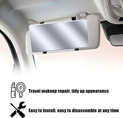LED Sun Visor Vanity Mirror, Rechargeable 3 Modes 60 LEDs, Pink