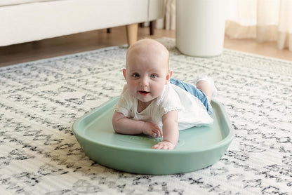 Squishy Changing Mat - Baby Changing Diaper Pad, Wipeable Easy-to-Clean Nappy Station, Warm-to-Touch Surface, Non-Slip Base, No Covers Needed - Grey
