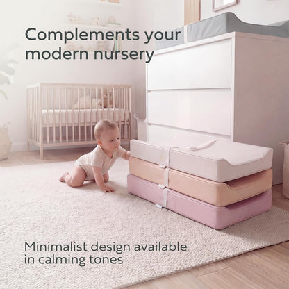 Changing Pad – The Original, Waterproof Easy-to-Clean Vegan Leather Portable Diaper Changing Pad, Newborn Baby Essential Must-Have - Milk