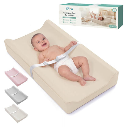 Changing Pad – The Original, Waterproof Easy-to-Clean Vegan Leather Portable Diaper Changing Pad, Newborn Baby Essential Must-Have - Milk