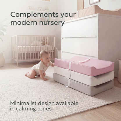 Changing Pad – The Original, Waterproof Easy-to-Clean Vegan Leather Portable Diaper Changing Pad, Newborn Baby Essential Must-Have - Milk