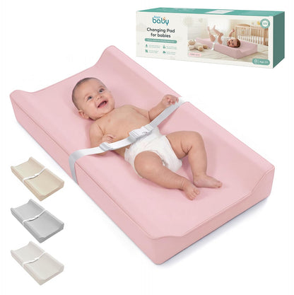 Changing Pad – The Original, Waterproof Easy-to-Clean Vegan Leather Portable Diaper Changing Pad, Newborn Baby Essential Must-Have - Milk