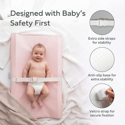 Changing Pad – The Original, Waterproof Easy-to-Clean Vegan Leather Portable Diaper Changing Pad, Newborn Baby Essential Must-Have - Milk
