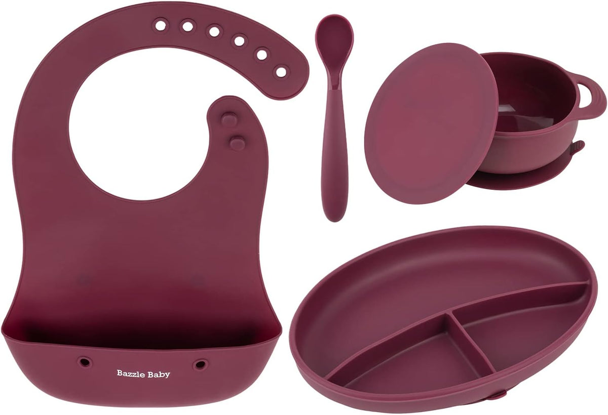 Foodie Feeding Set for babies - roll up bib suction plate, bowll
