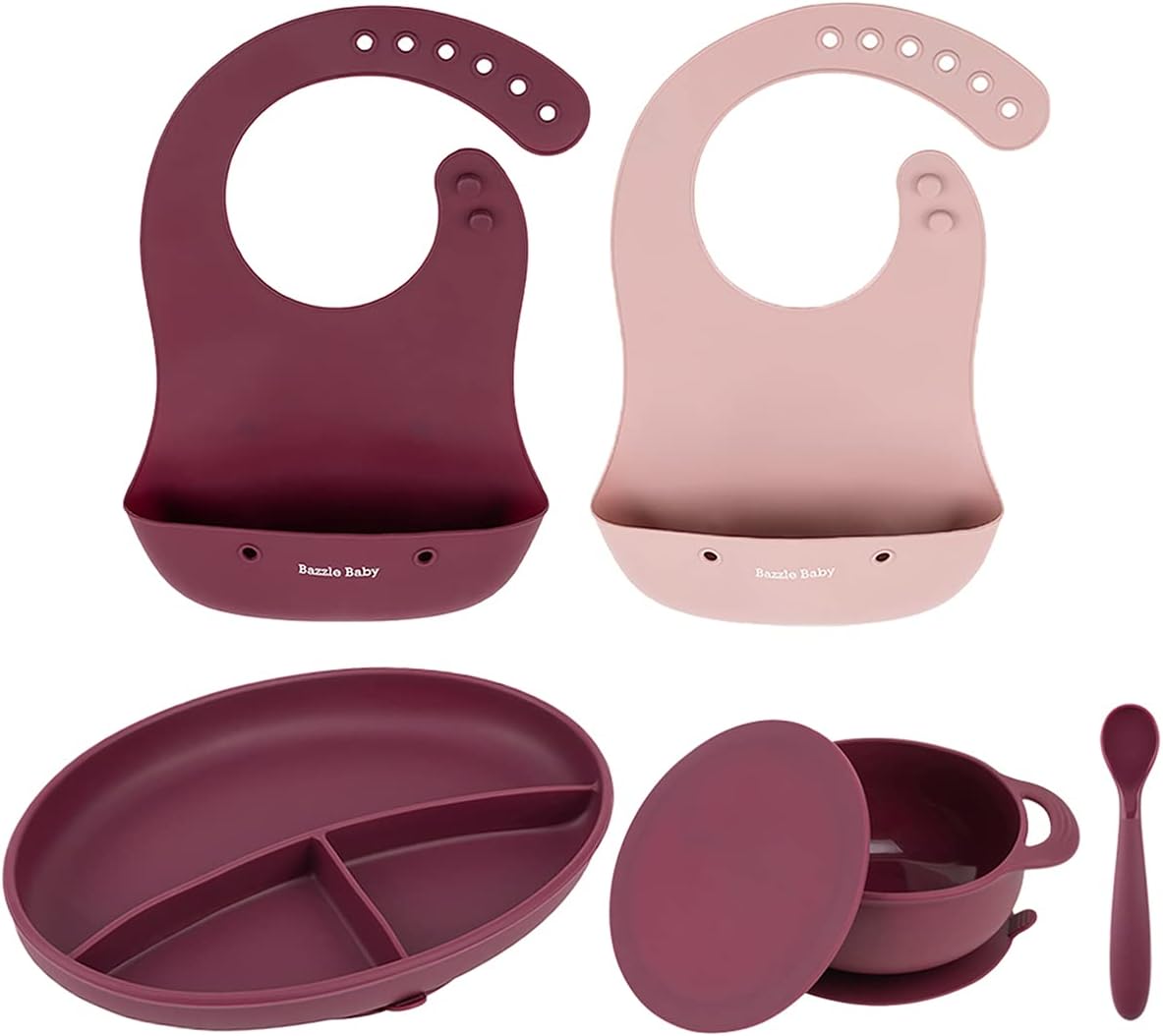 Foodie Feeding Set for babies - roll up bib suction plate, bowll