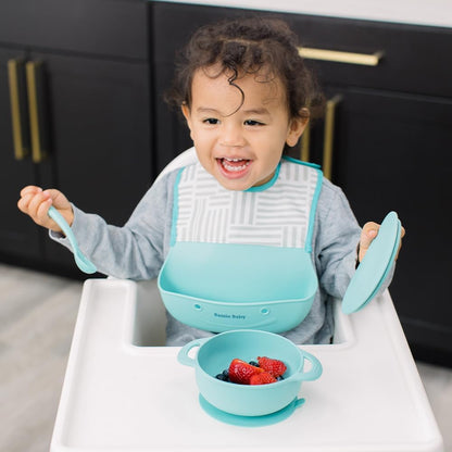 Foodie Feeding Set for babies - roll up bib suction plate, bowll