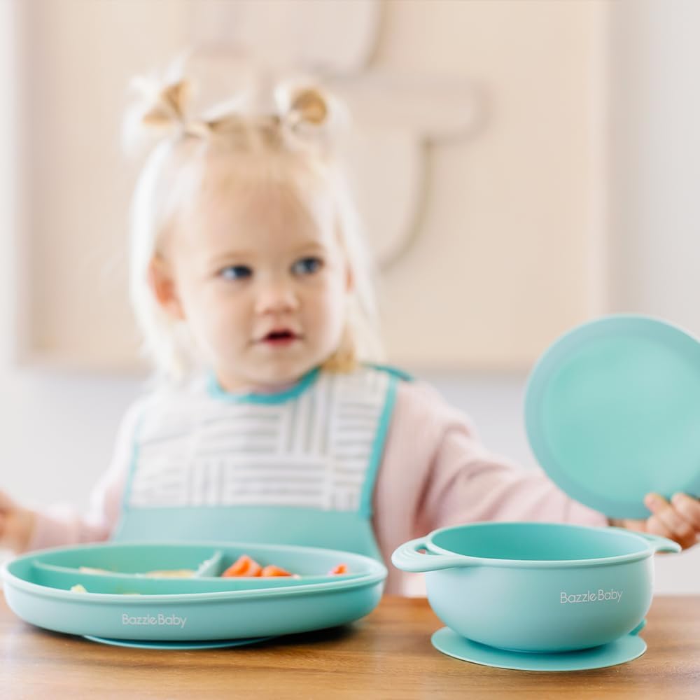 Foodie Feeding Set for babies - roll up bib suction plate, bowll