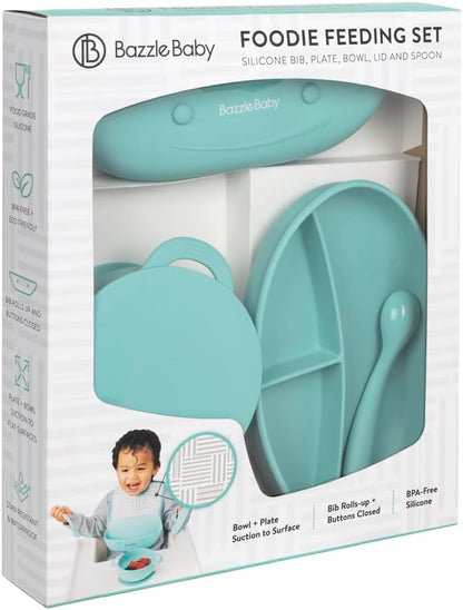 Foodie Feeding Set for babies - roll up bib suction plate, bowll