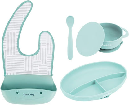 Foodie Feeding Set for babies - roll up bib suction plate, bowll