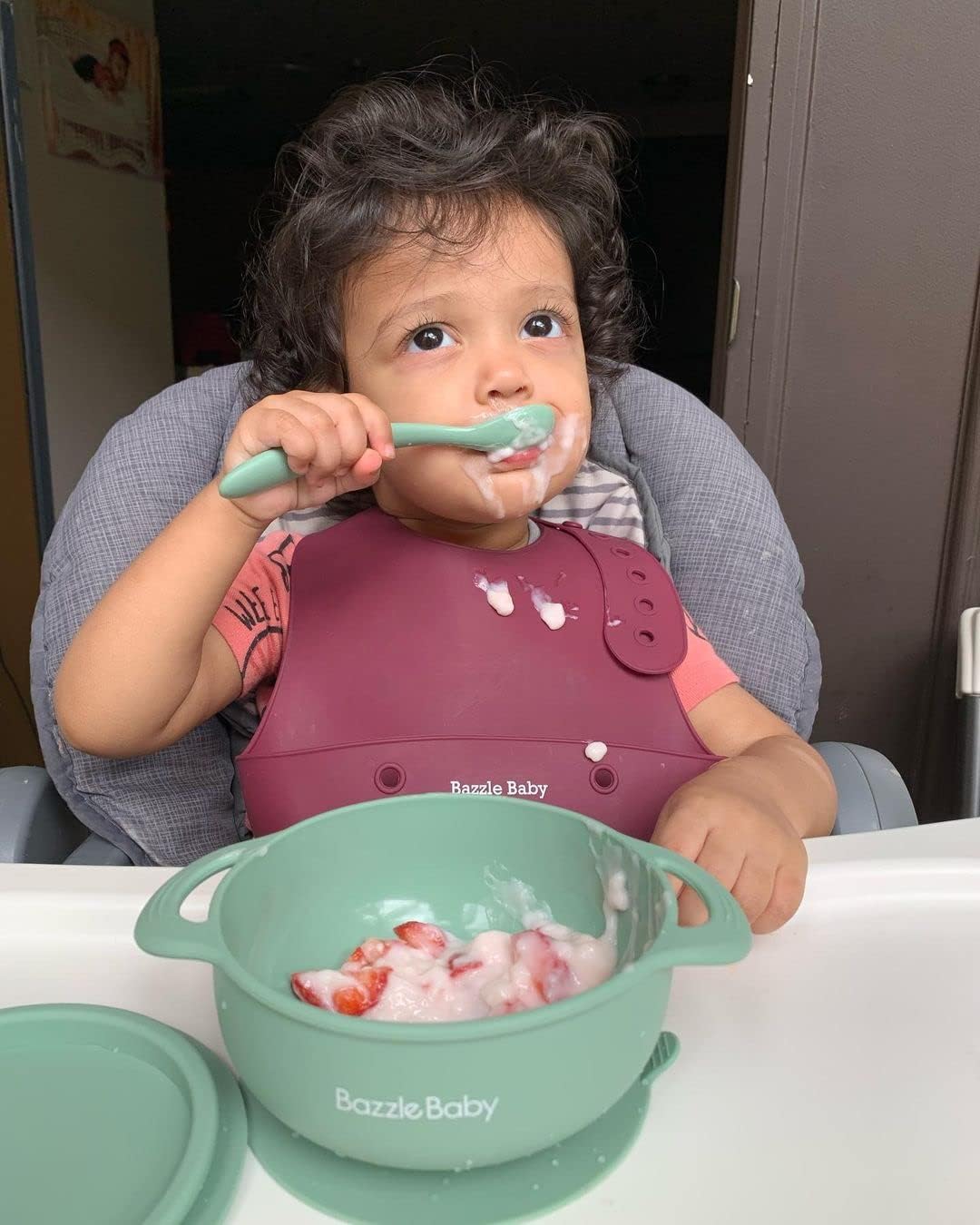 Foodie Feeding Set for babies - roll up bib suction plate, bowll