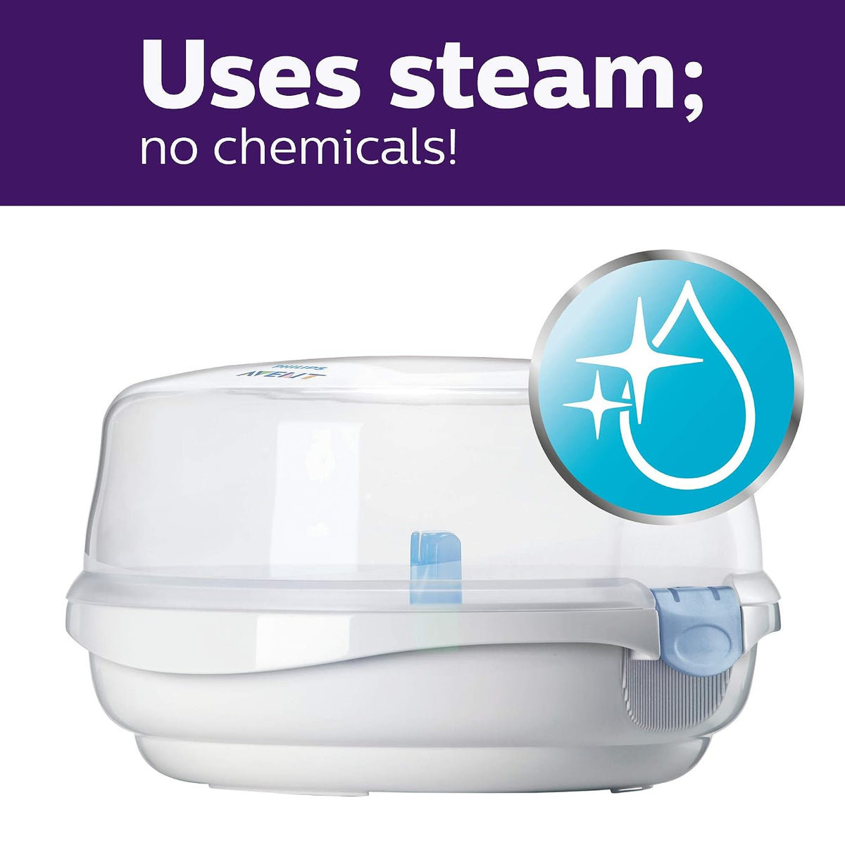 Microwave Steam Baby Bottle Sterilizer, 4-Bottle Capacity
