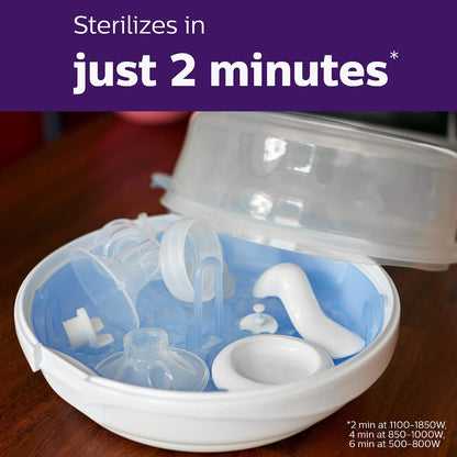 Microwave Steam Baby Bottle Sterilizer, 4-Bottle Capacity