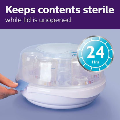 Microwave Steam Baby Bottle Sterilizer, 4-Bottle Capacity