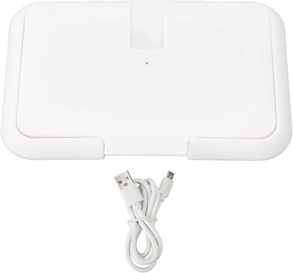 Baby Wipe Warmer, Wet Wipe Heater Travel Case Holder - USB Cable, Constant Temperature