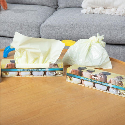 Odor-Locking Diaper Disposal Bags, Made in Japan, Unscented Smell Blocking Technology, Small, 90 count