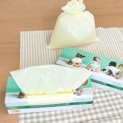 Odor-Locking Diaper Disposal Bags, Made in Japan, Unscented Smell Blocking Technology, Small, 90 count