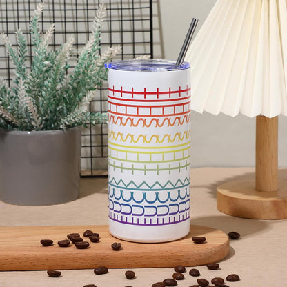 20 oz Hidden Message Tumbler Funny Coffee Travel Insulated Mug Skinny Tumbler with Lid and Straw White Elephant Gag Gifts Cup for Bestie Friend Coworker Family Employee Gift